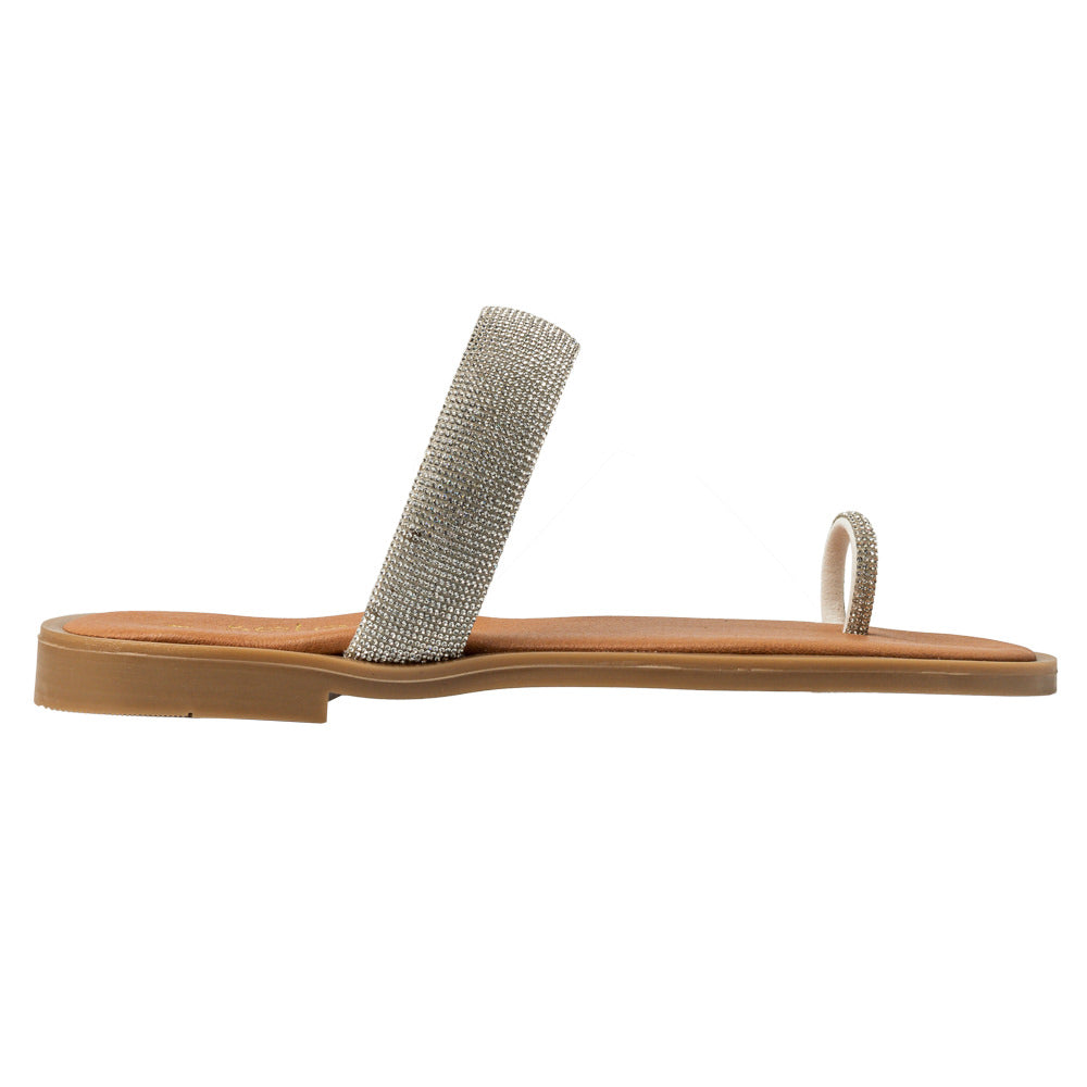 Soft Σανδάλι 2317 - Λευκό Στρας