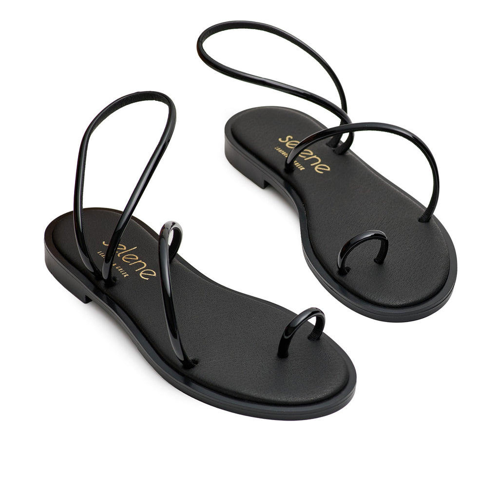 Soft Σανδάλι 23GS21 - Μαύρο Λουστρίνι