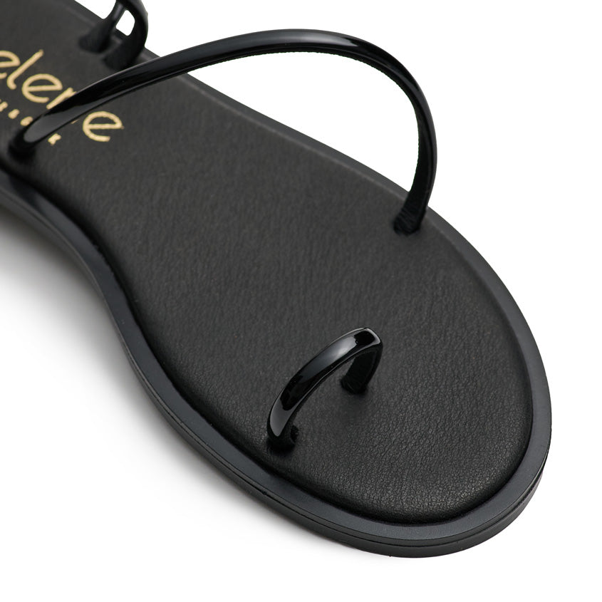 Soft Σανδάλι 23GS21 - Μαύρο Λουστρίνι