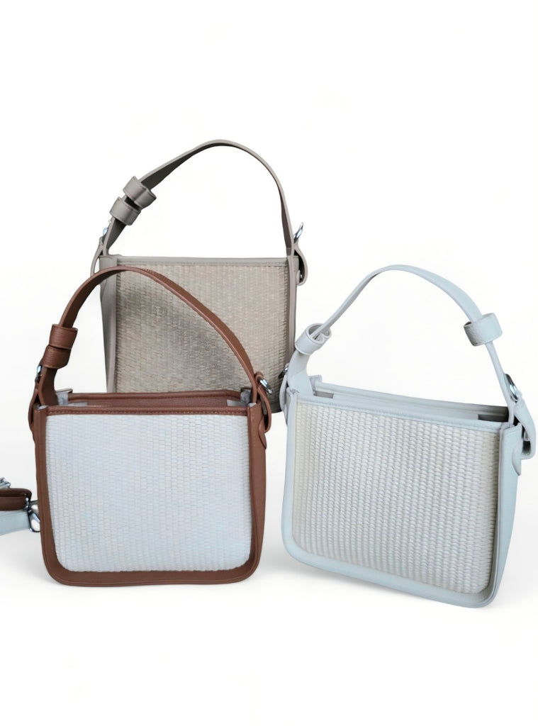 Ψάθινη Τσάντα B105 - Ταμπά Λεπτομέρειες