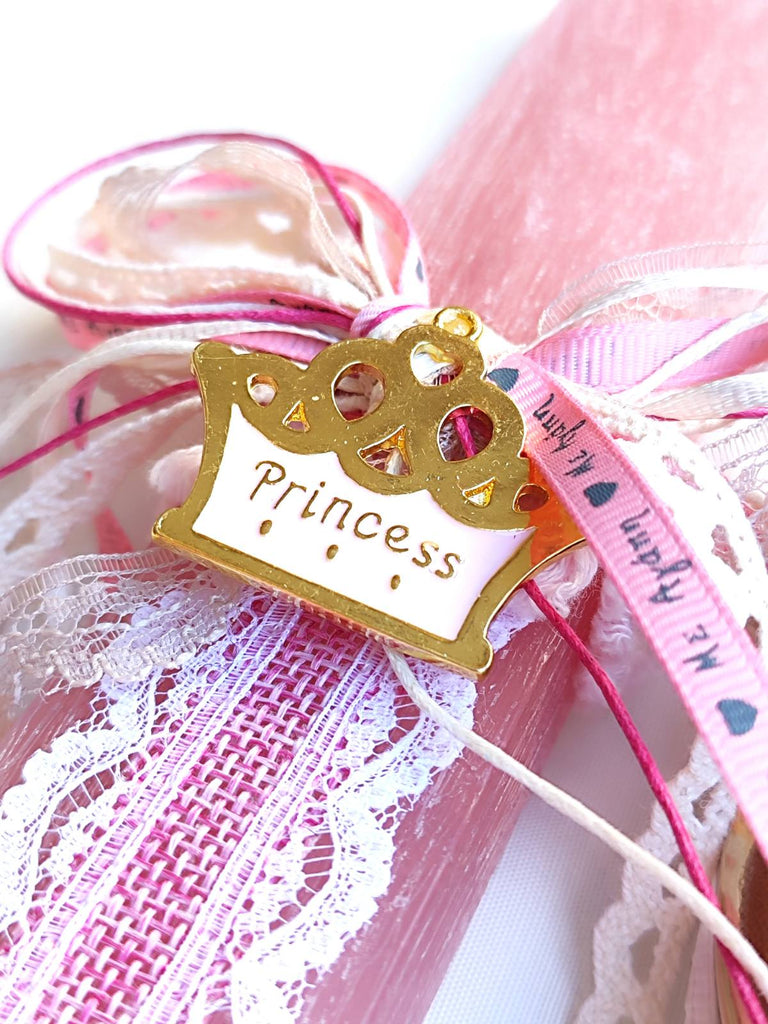 Λαμπάδα με Παιδικό Σανδάλι Κορίτσι LP05 - Χρυσό Στρας