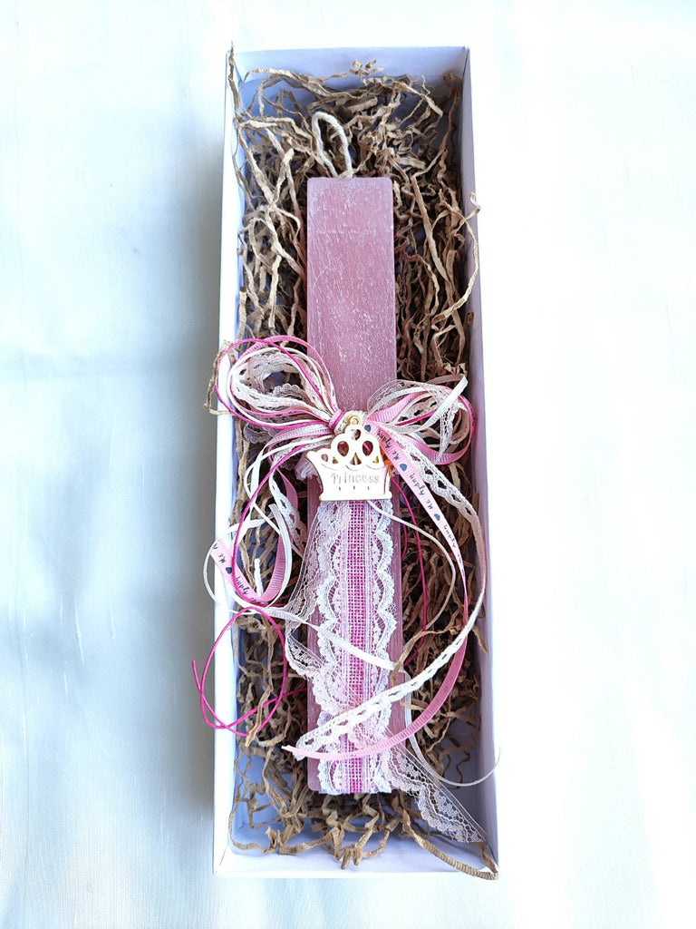 Λαμπάδα με Παιδικό Σανδάλι Κορίτσι LP05 - Χρυσό Στρας