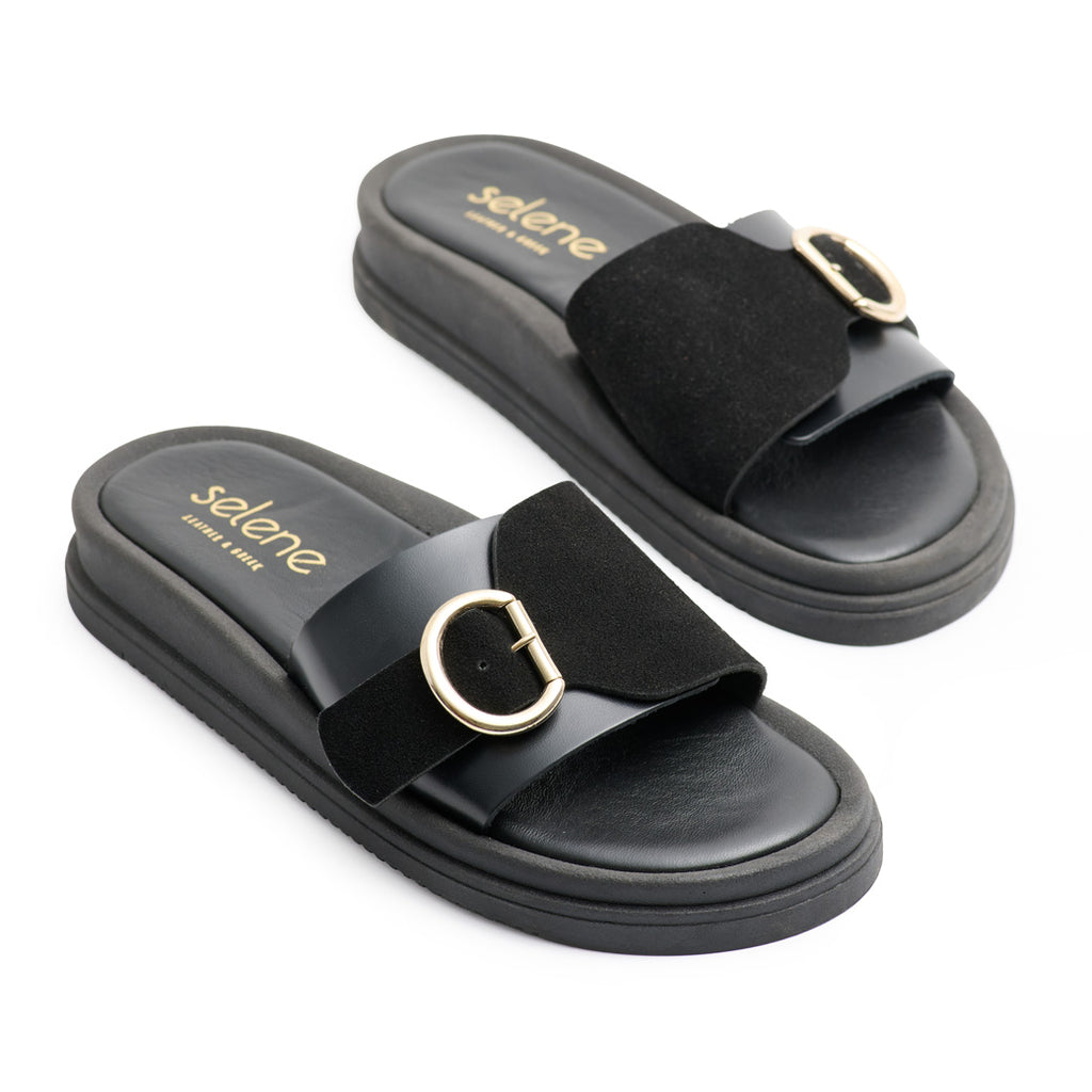 Flatform Soft FF800 - Μαύρο Δέρμα & Μαύρο Καστόρι