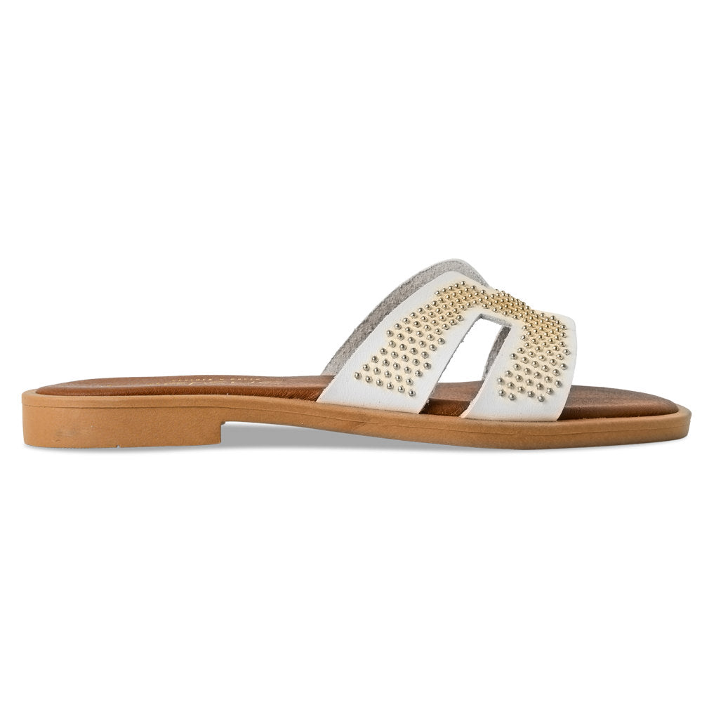 Soft Σανδάλι K300 - Λευκό με Τρουκς