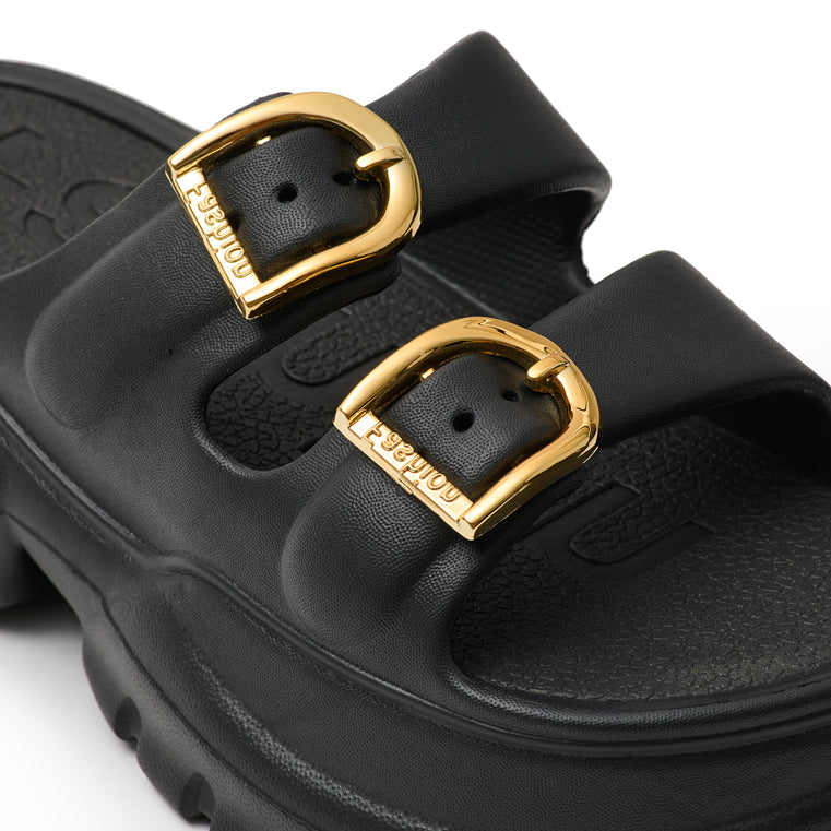 Παντόφλα Μονόχρωμη L805 - Μαύρη