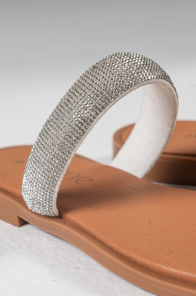 Soft Σανδάλι 2317 - Λευκό Στρας