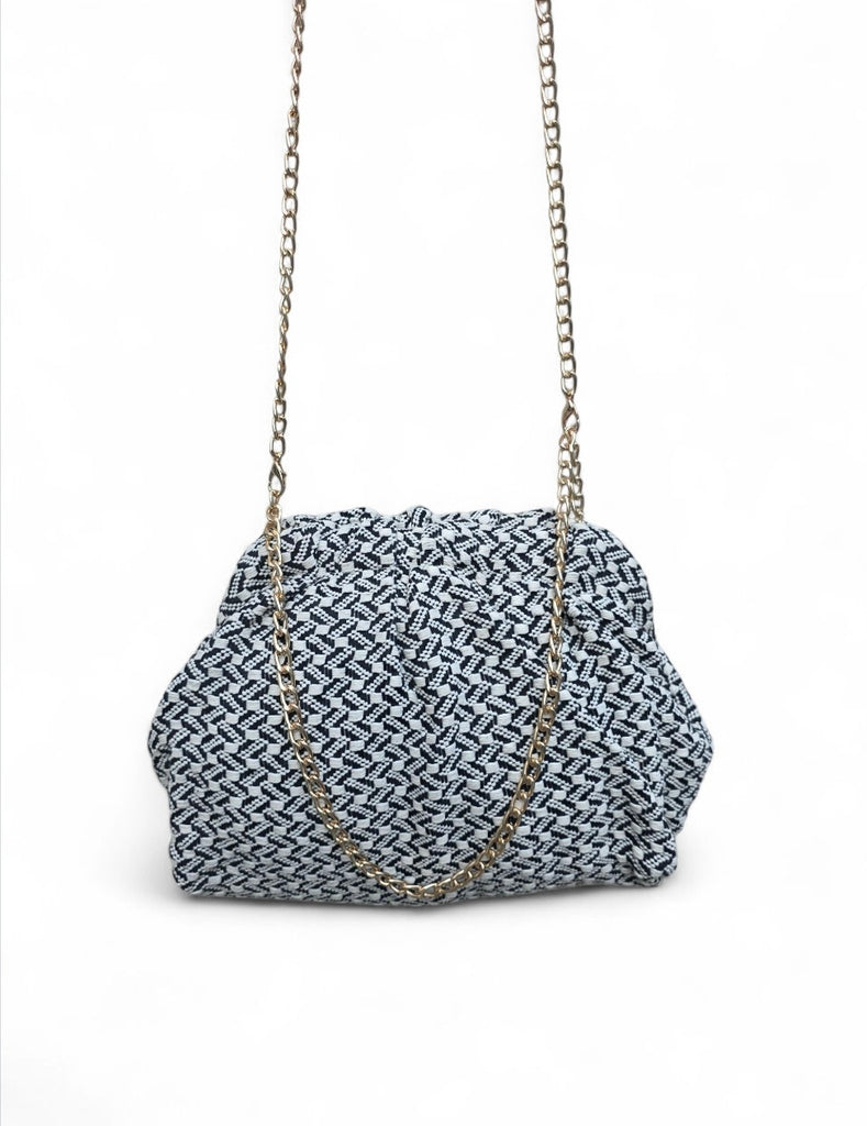 Γυναικεία Τσάντα B704 - Άσπρο & Μαύρο