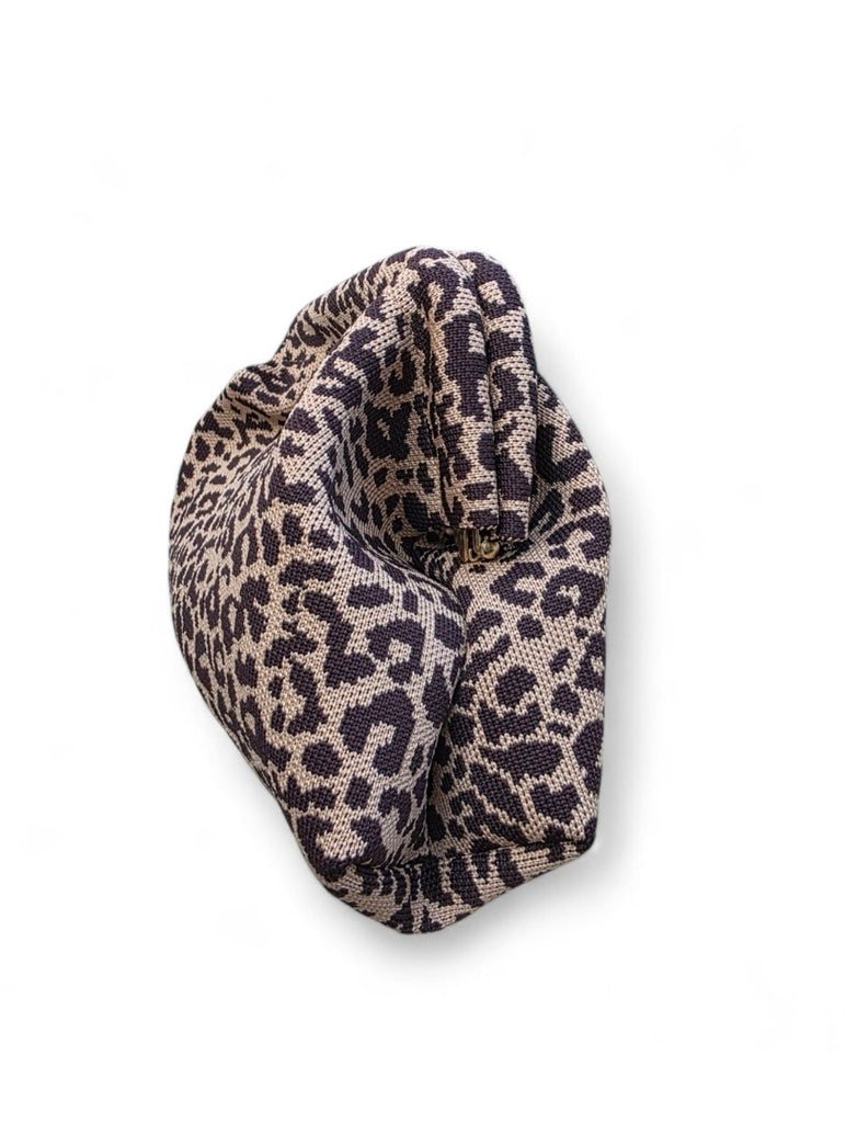 Γυναικεία Τσάντα B704 - Καφέ & Μαύρο Λέοπαρ