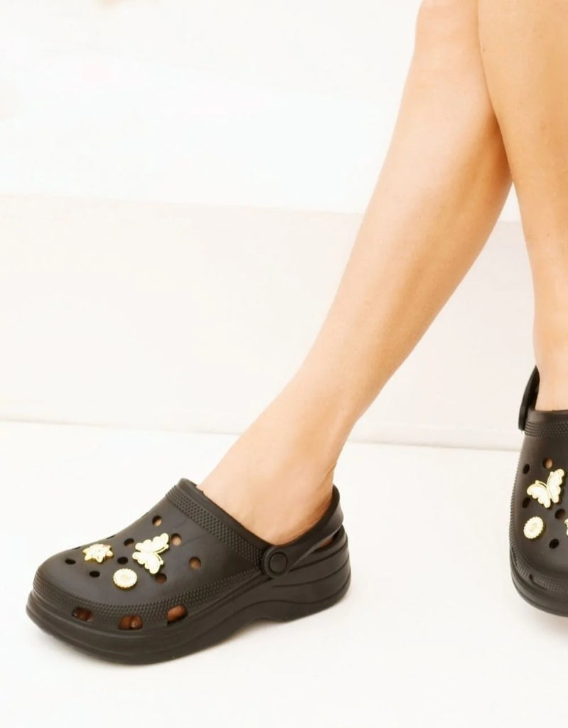 Παντόφλα με Αξεσουάρ L100 - Μαύρο