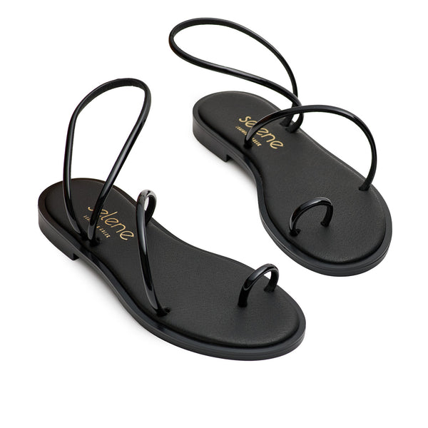 Soft Σανδάλι 23GS21 - Μαύρο Λουστρίνι