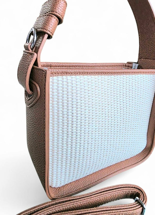 Ψάθινη Τσάντα B105 - Ταμπά Λεπτομέρειες