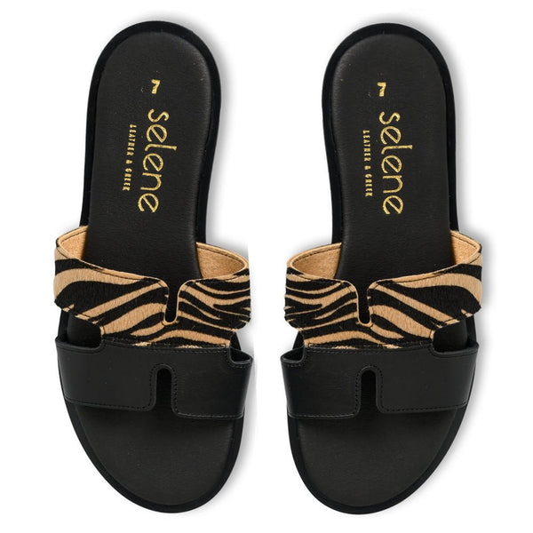 Soft Σανδάλι S40 - Μαύρο & Ζέμπρα