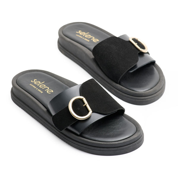 Flatform Soft FF800 - Μαύρο Δέρμα & Μαύρο Καστόρι