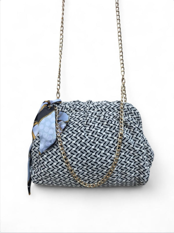 Γυναικεία Τσάντα B704 - Άσπρο & Μαύρο